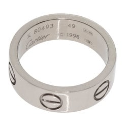 Cartier Love Ring #49 Ring, K18 White Gold, Women's CARTIER