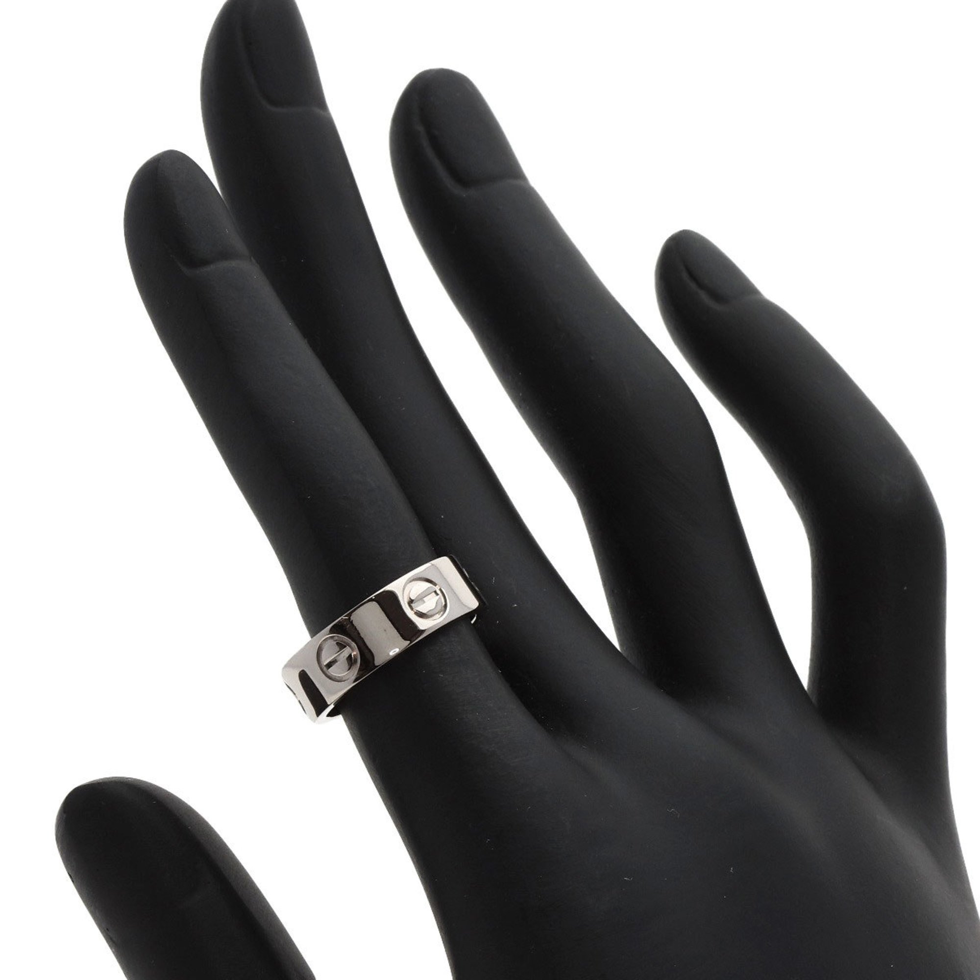 Cartier Love Ring #48 Ring, 18K White Gold, Women's, CARTIER