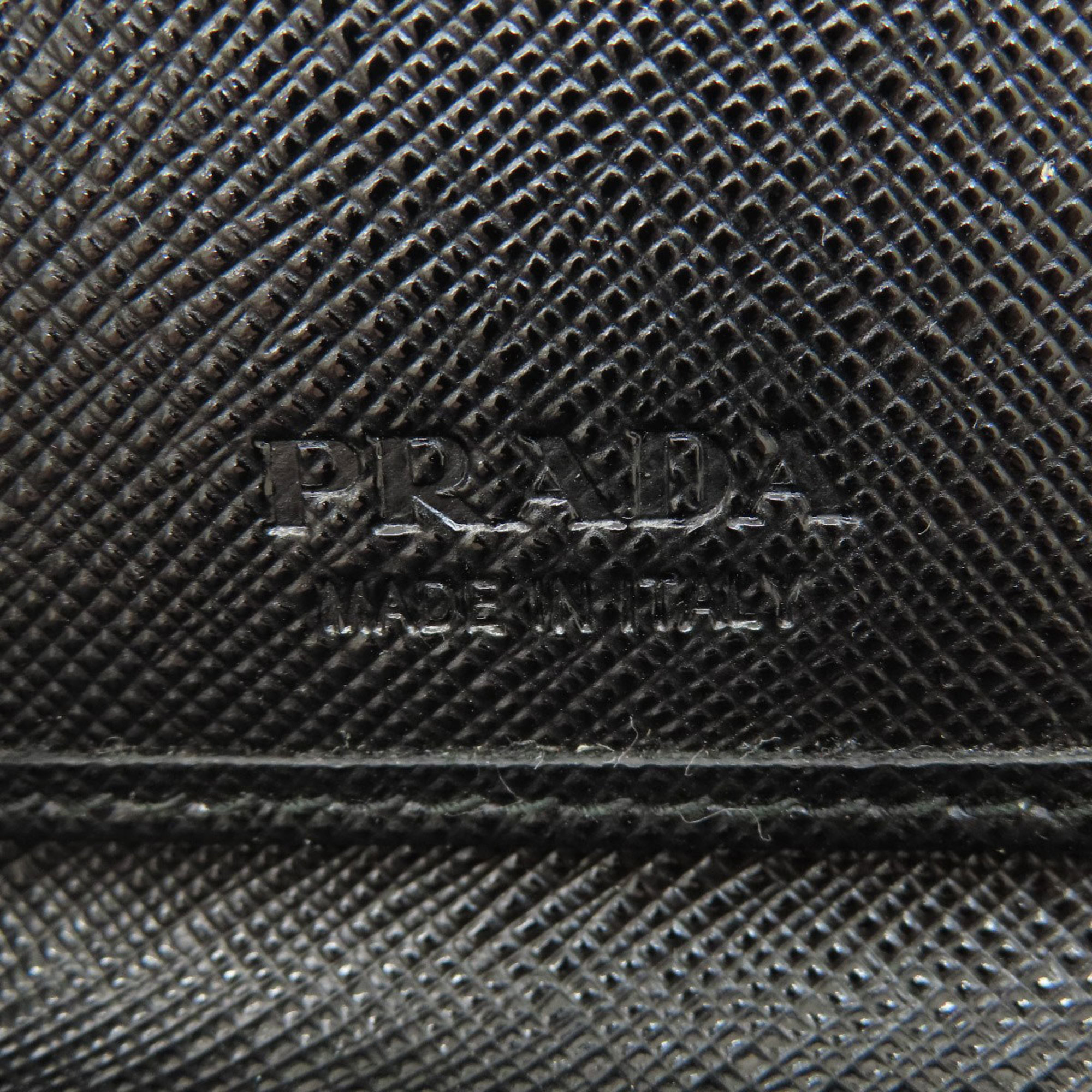 Prada Saffiano Bi-fold Wallet Leather Women's PRADA