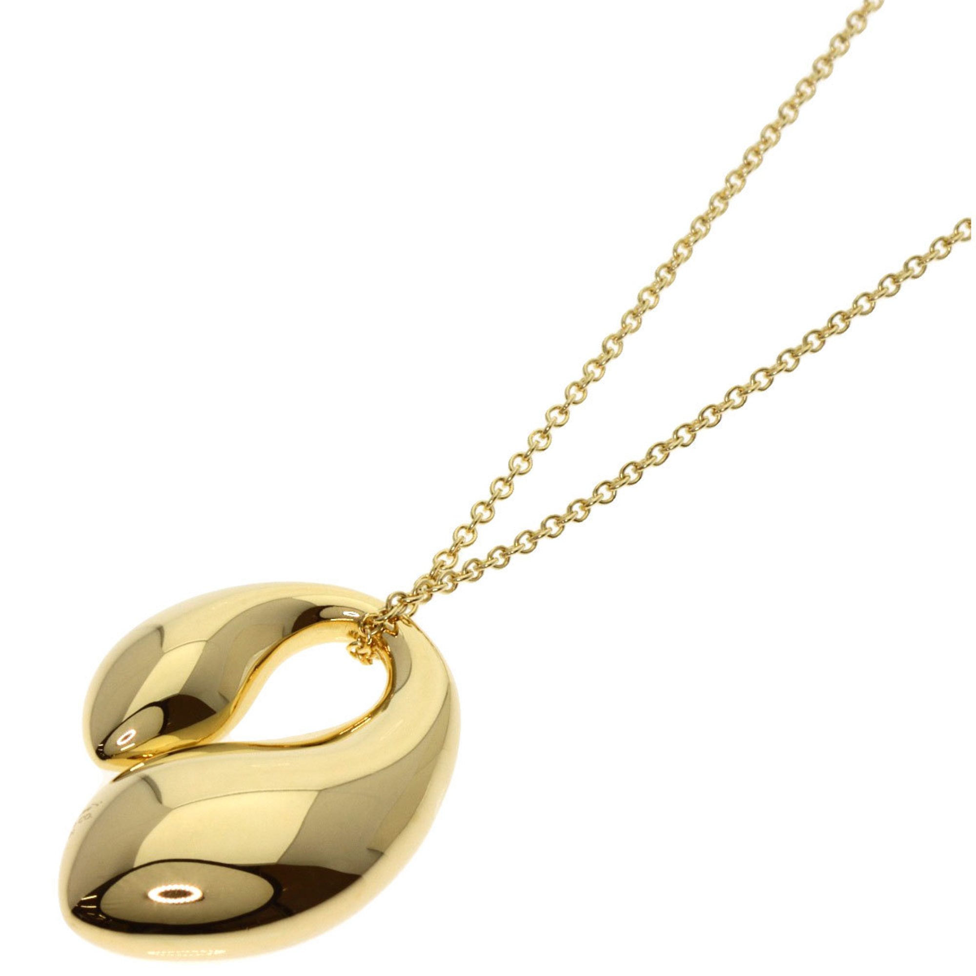 Tiffany & Co. Double Teardrop Necklace, 18K Yellow Gold, Women's, TIFFANY