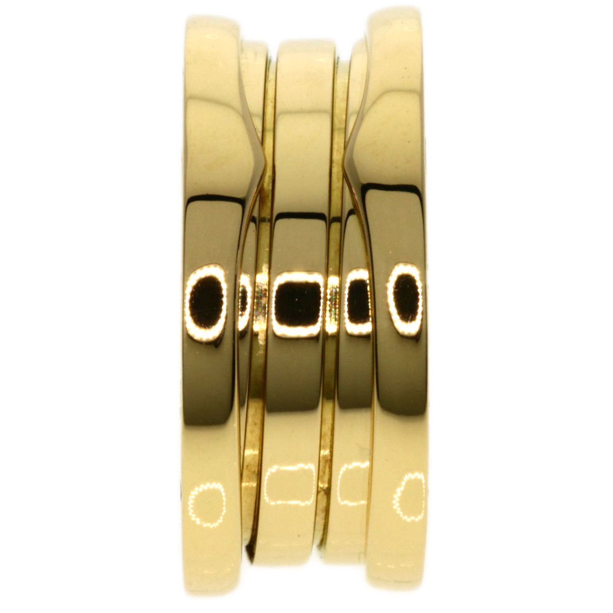 BVLGARI B-zero1 B-zero One 2-band #48 Ring, K18 Yellow Gold, Women's