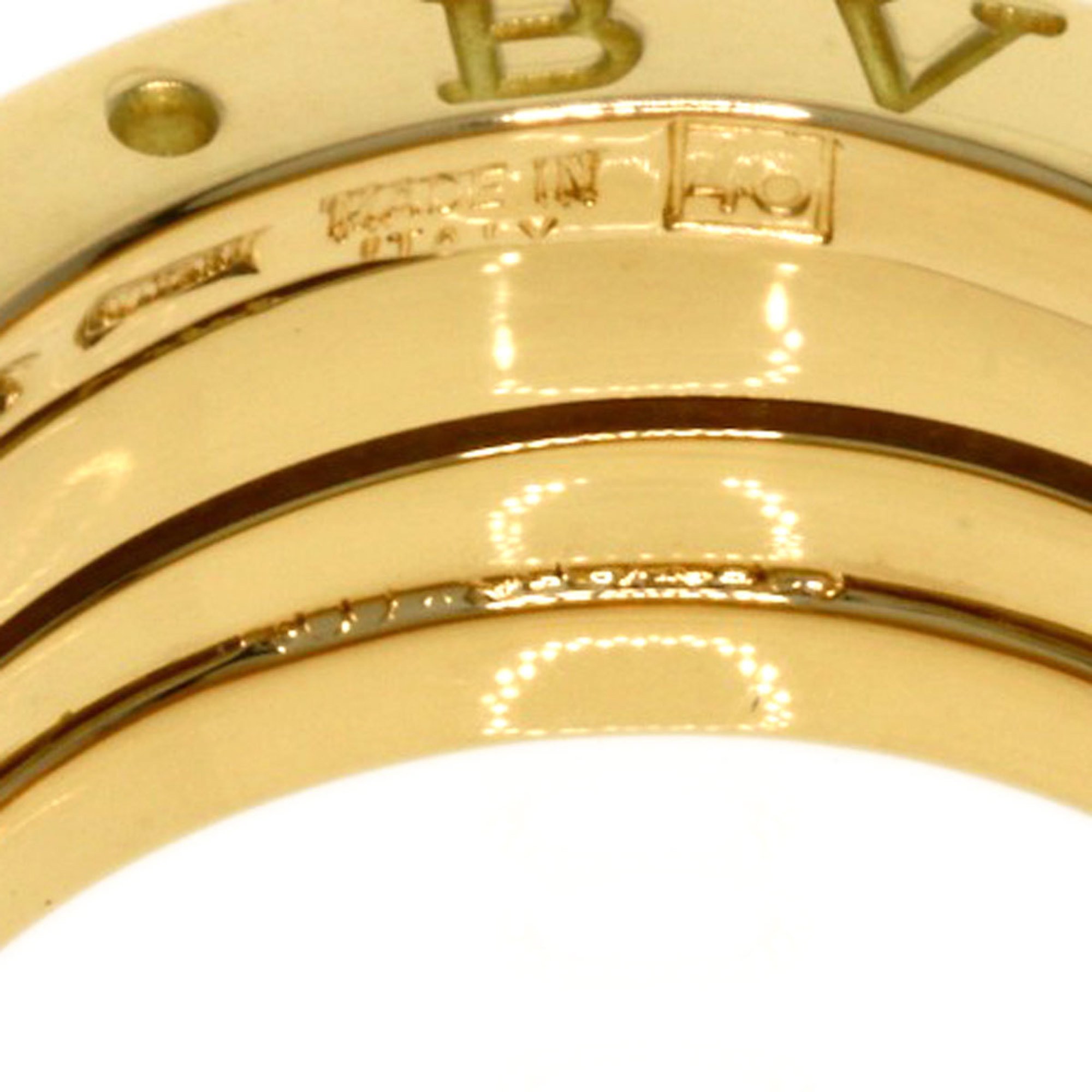 BVLGARI B-zero1 B-zero One 2-band #48 Ring, K18 Yellow Gold, Women's