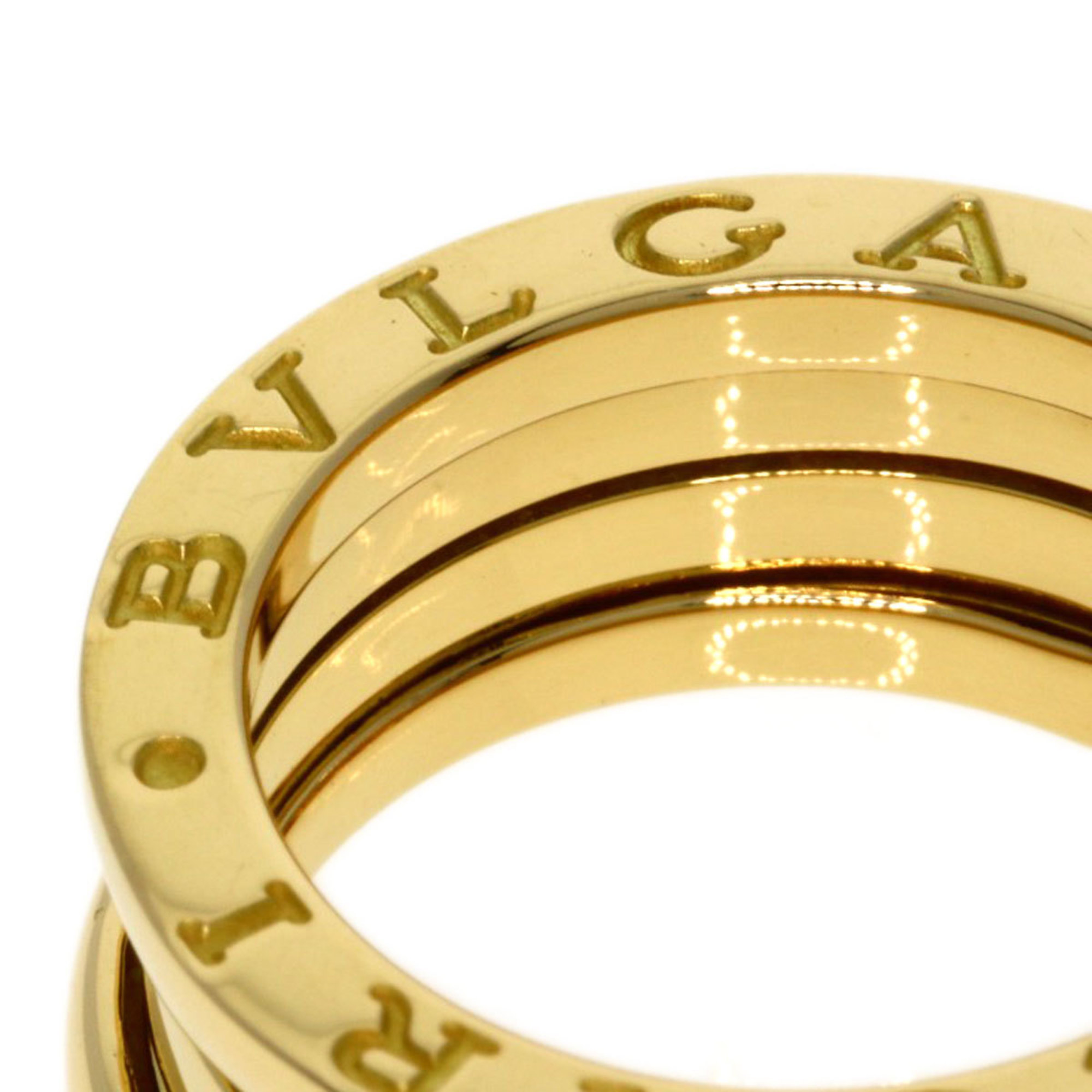 BVLGARI B-zero1 B-zero One 2-band #48 Ring, K18 Yellow Gold, Women's