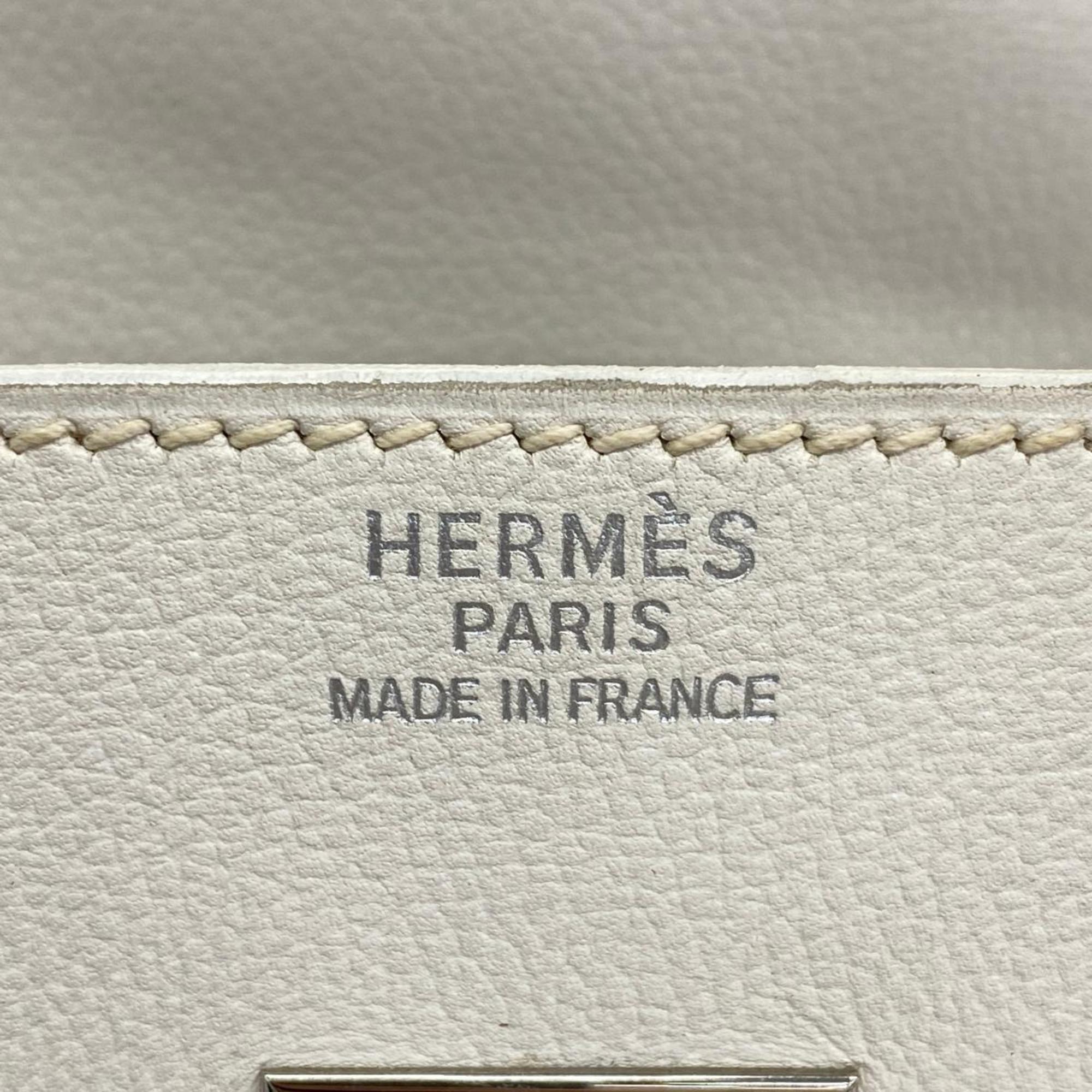 Hermes handbag Birkin 35 □D stamp Veau Gulliver White Ladies