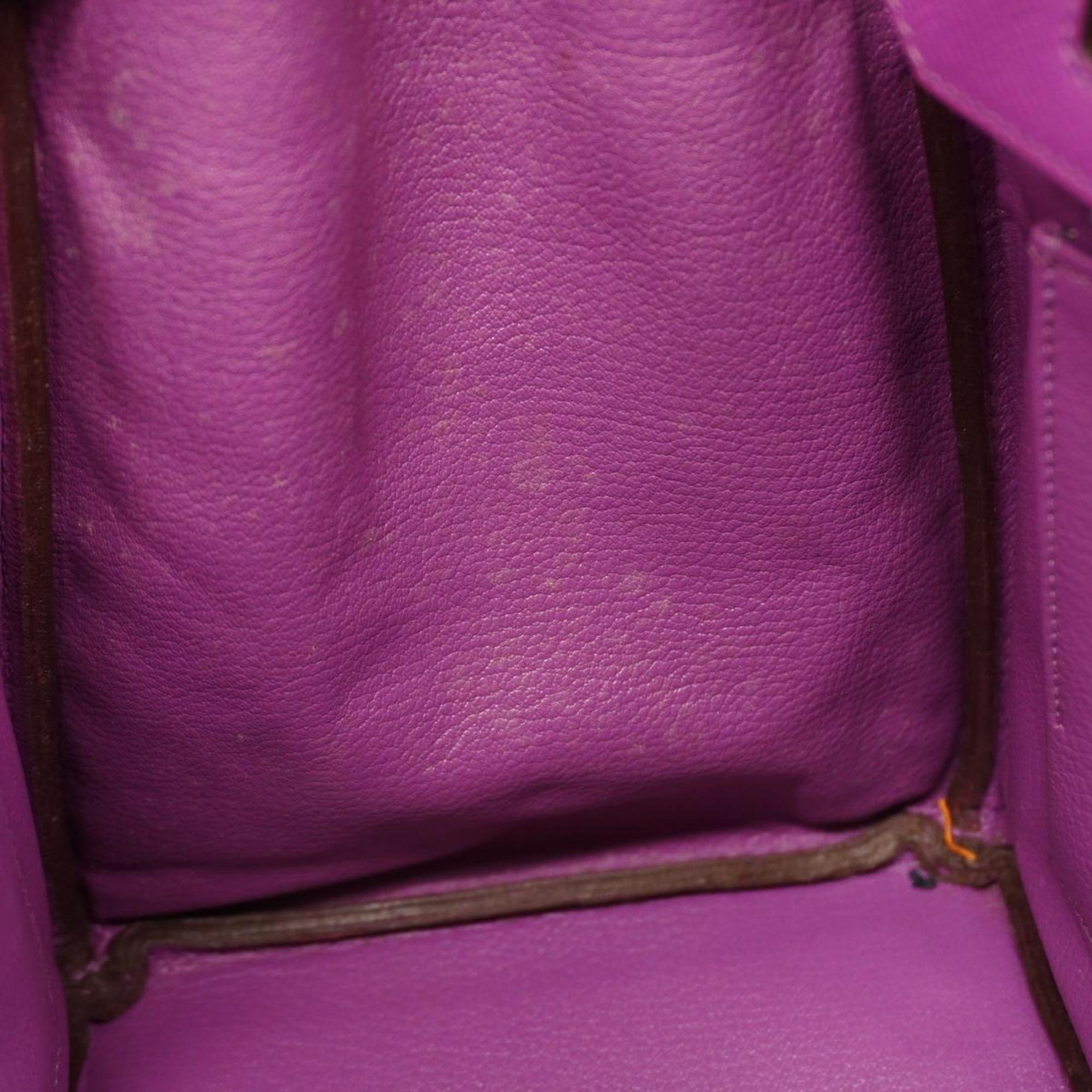 Hermes handbag Birkin 35 □I stamped Veau Epsom leather Cyclamen Ladies