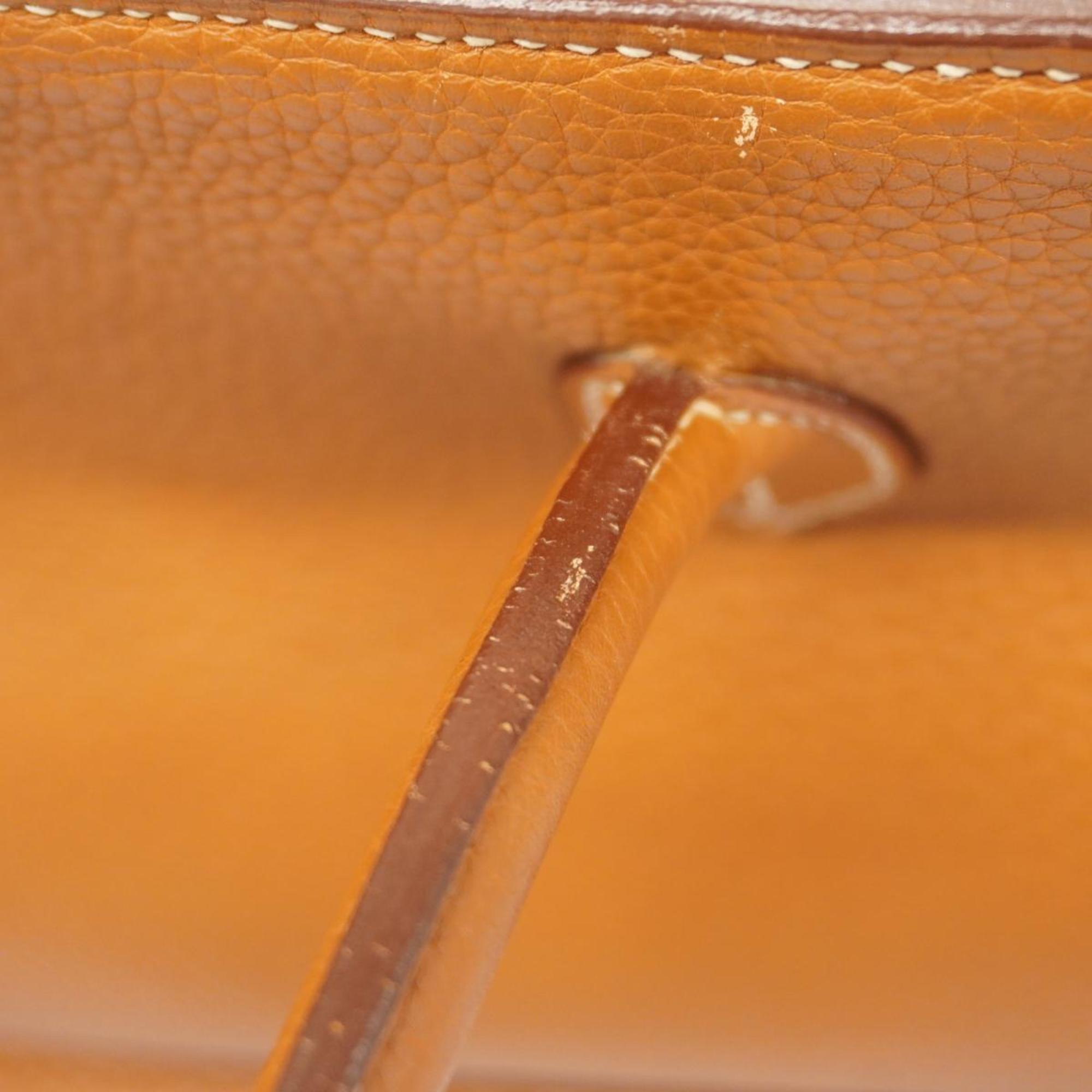 Hermes handbag Birkin 35 □K stamp Taurillon Clemence gold ladies