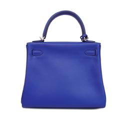 Hermes handbag Kelly 25 U engraved Swift Iris ladies