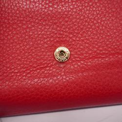 Gucci Long Wallet Soho Leather Red Champagne Men's Women's