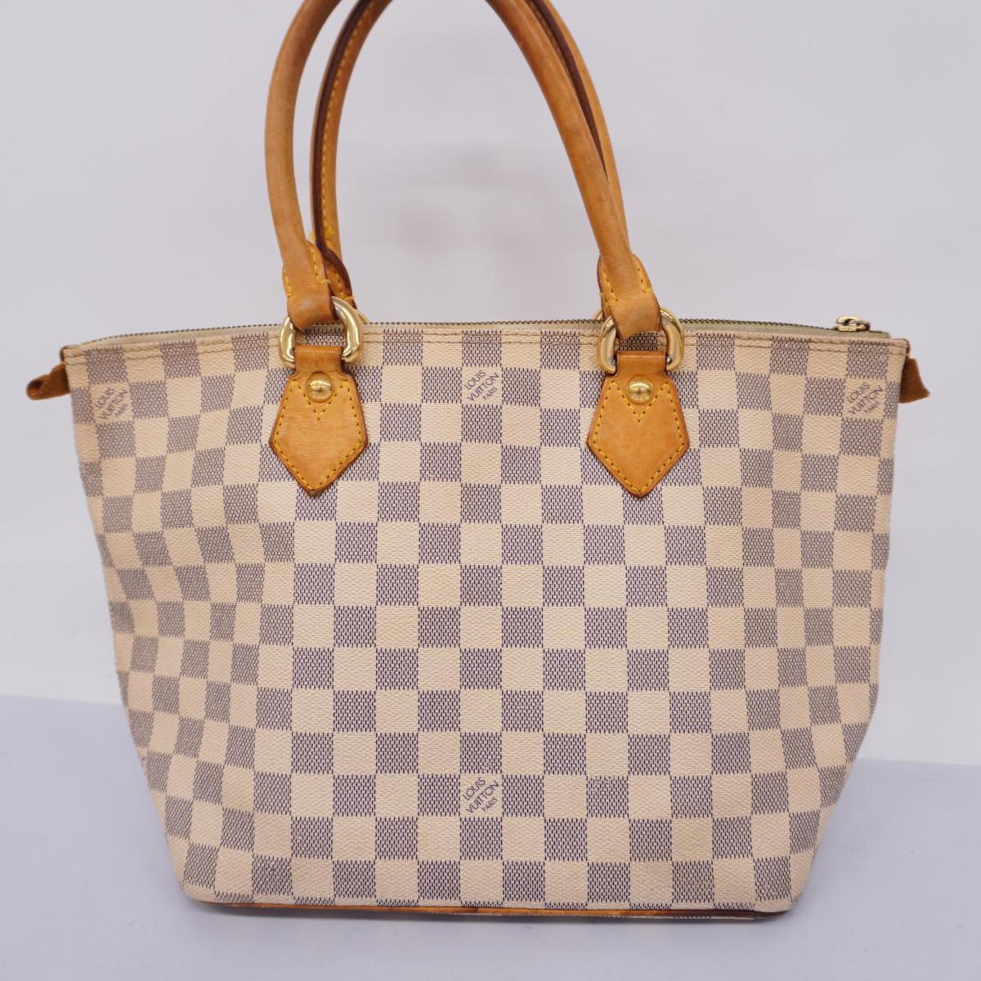Louis Vuitton Handbag Damier Azur Saleya N51186 White Women's