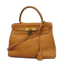 Hermes handbag Kelly 28 〇R engraved Cushvel gold ladies