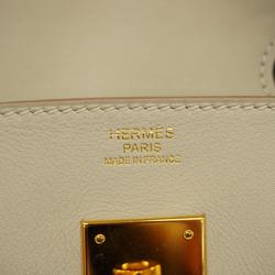 Hermes handbag Birkin 30 X engraved Swift pearl grey for women