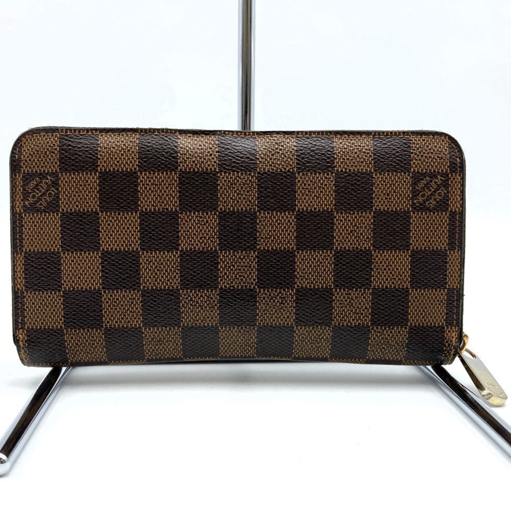 Louis Vuitton N60015 Zippy Wallet Long Brown Damier Ebene LOUIS VUITTON
