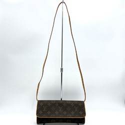 Louis Vuitton M51852 Pochette Twin GM Shoulder Bag Clutch 2way Brown Monogram LOUIS VUITTON