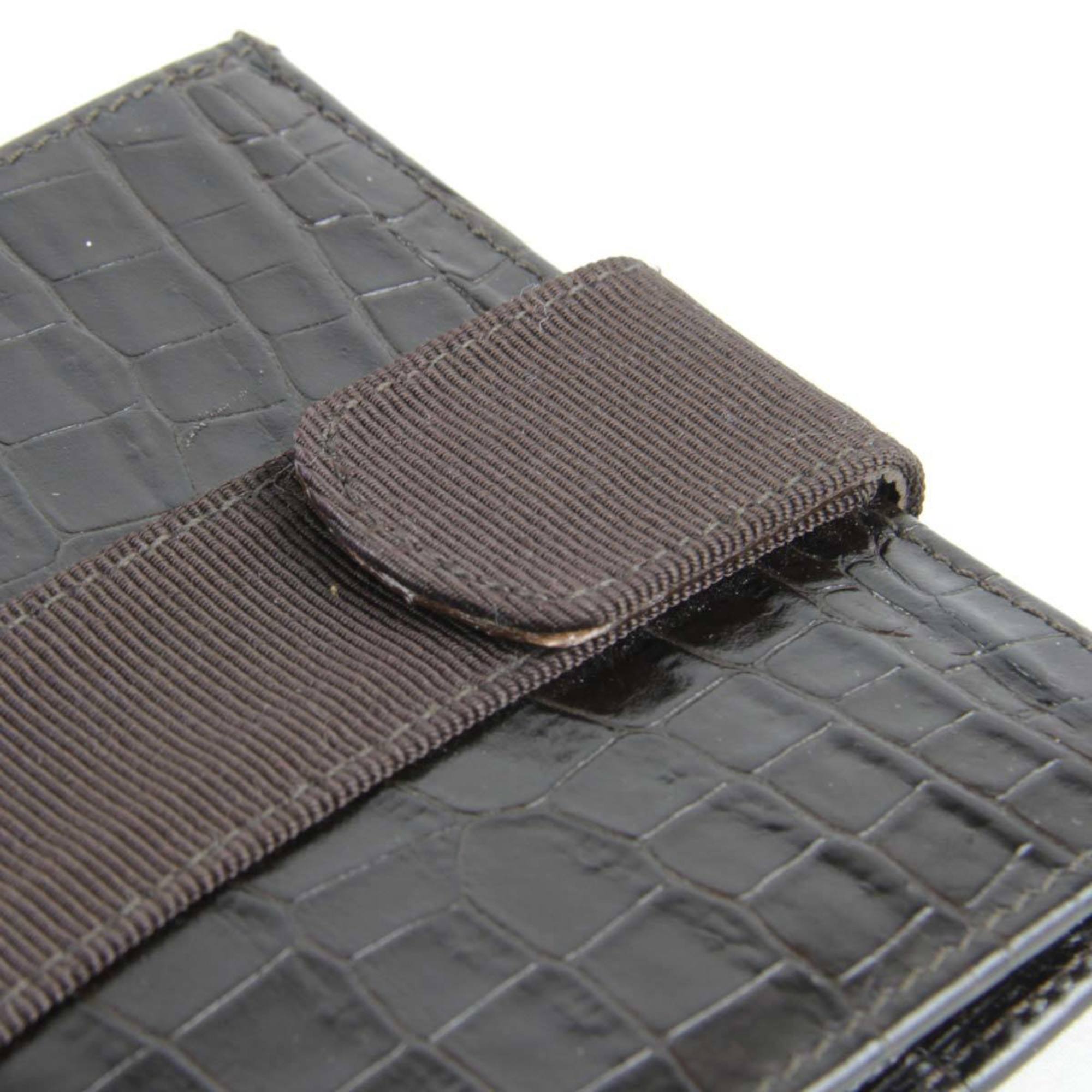 Salvatore Ferragamo 223053 Bi-fold wallet Leather Brown Women's