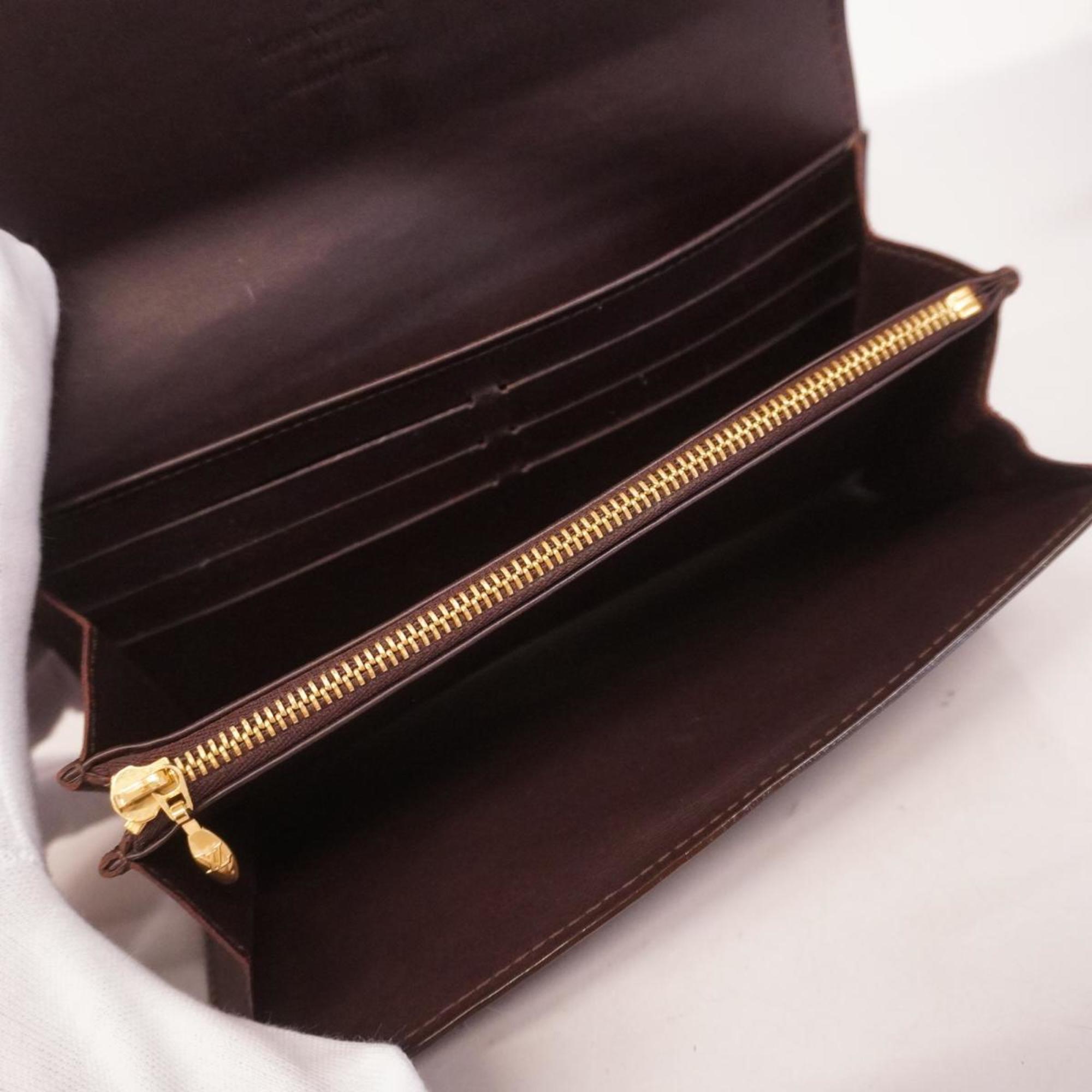 Louis Vuitton Long Wallet Vernis Portefeuille Sarah M93524 Amarante Ladies