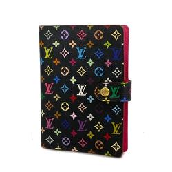 Louis Vuitton Notebook Cover Monogram Multicolor Agenda PM R21076 Noir Grunard Ladies