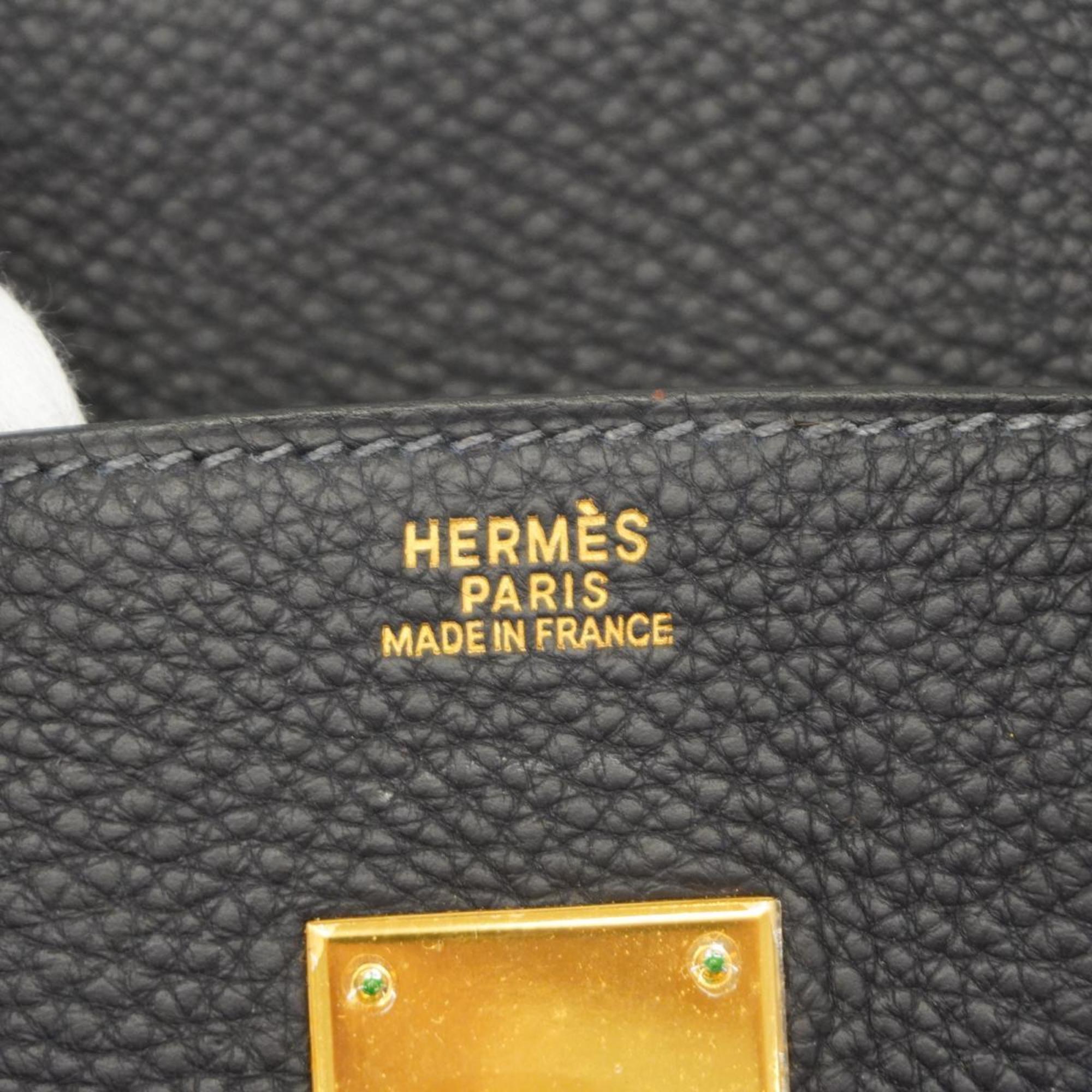 Hermes handbag Birkin 30 □H stamp Togo Blue indigo Ladies
