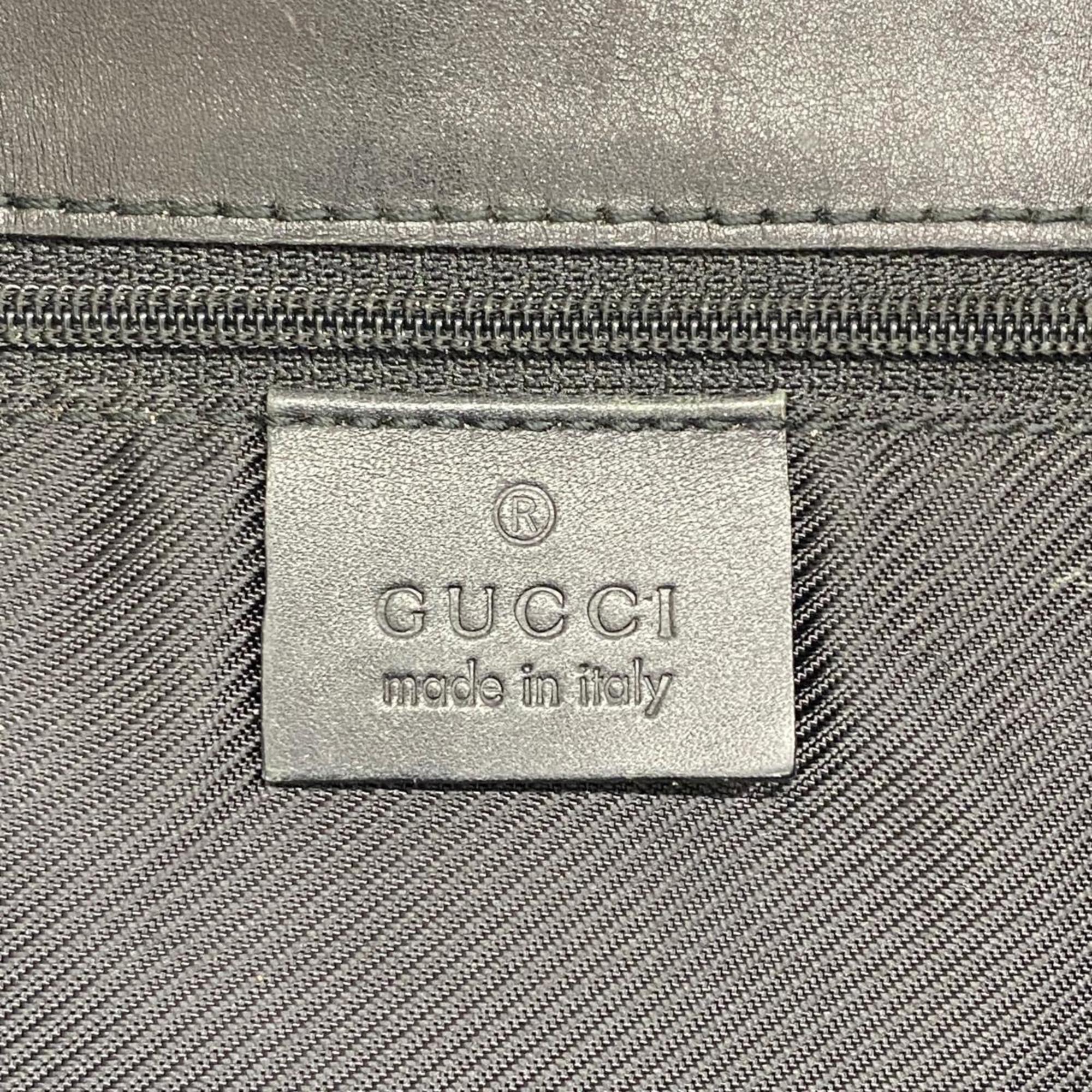 Gucci Shoulder Bag GG Canvas 002 1098 Black Women's
