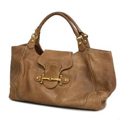 Gucci Tote Bag Horsebit 223950 Leather Brown Women's