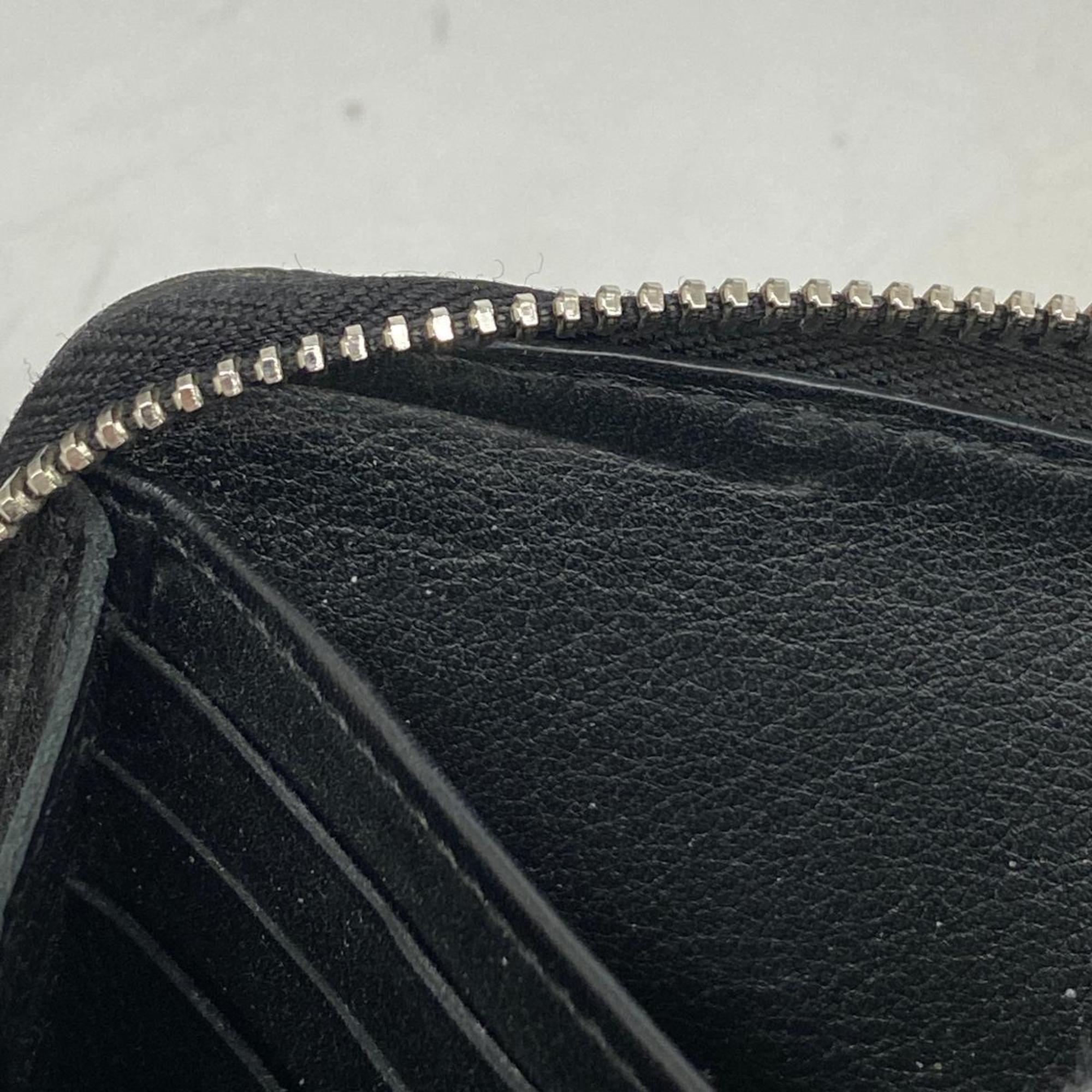 Louis Vuitton Long Wallet Mahina Zippy M61867 Noir Ladies