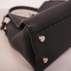 Fendi handbag Selleria Peekaboo leather black ladies