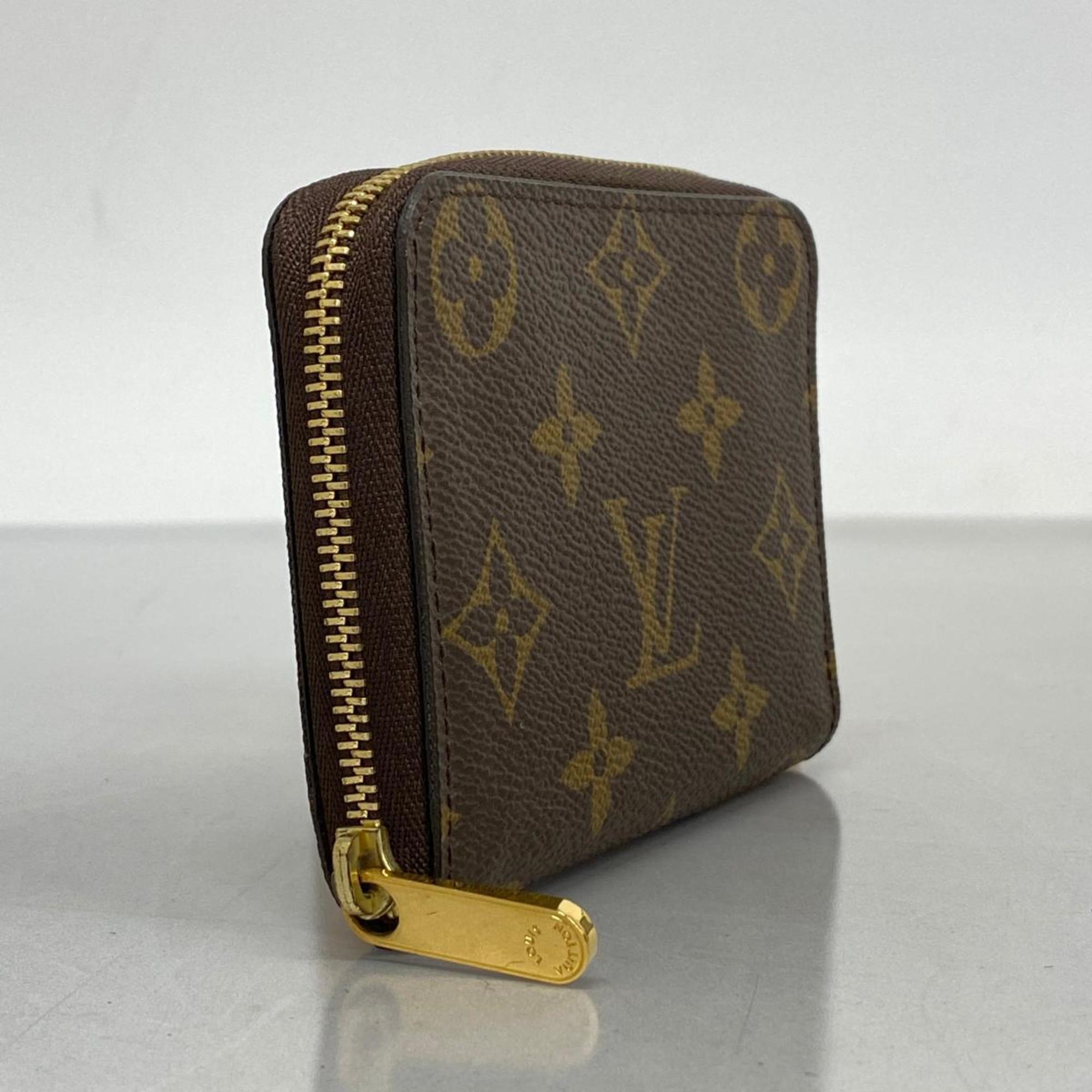 Louis Vuitton Wallets & Coin Cases Monogram Zippy Purse M60067 Brown Men's Women's