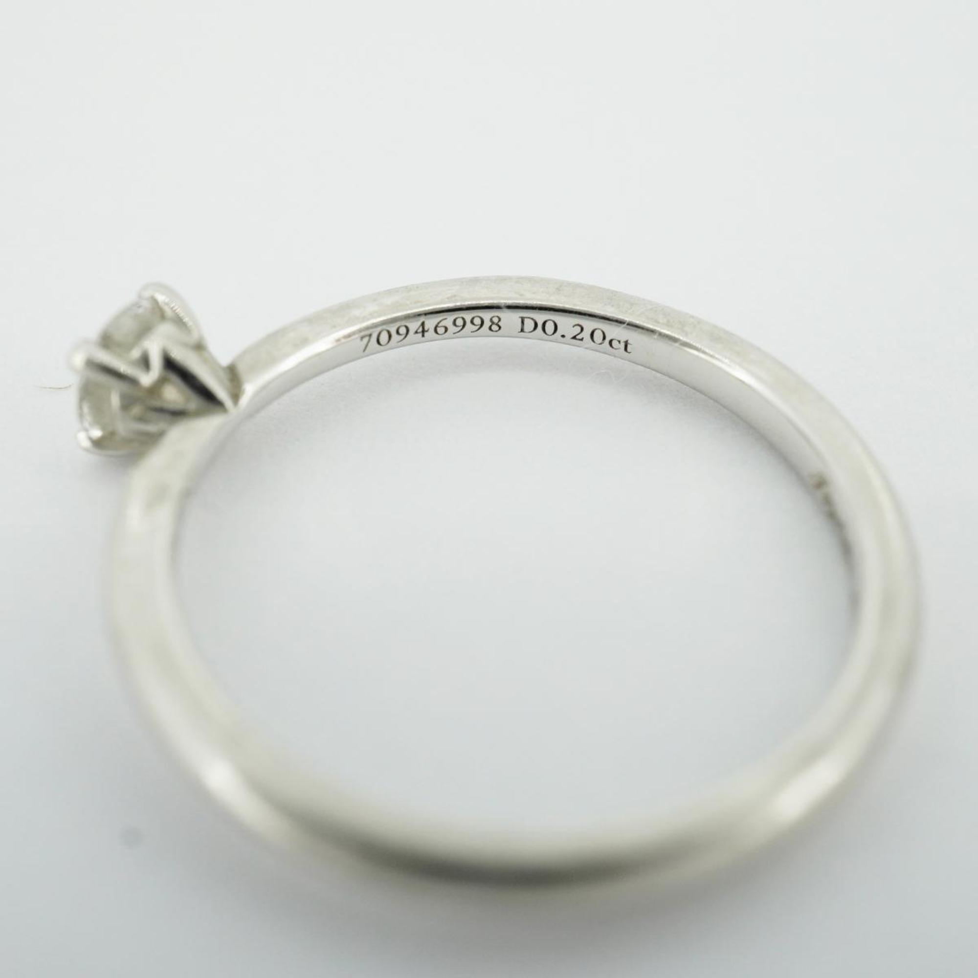 Tiffany Ring Harmony 1PD Diamond Pt950 Platinum 0.20ct Women's