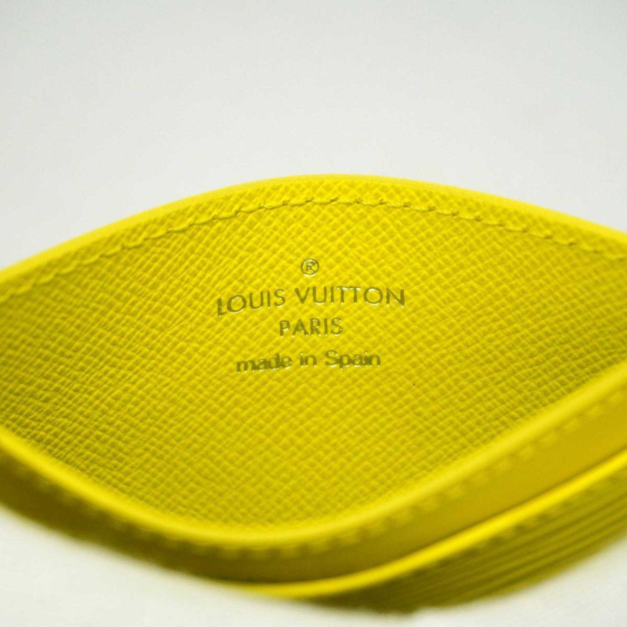 Louis Vuitton Business Card Holder/Card Case Epi Porte Carte Sample M60329 Citron Men's/Women's