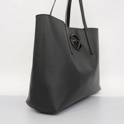 Fendi Tote Bag Canayef Leather Black Women's