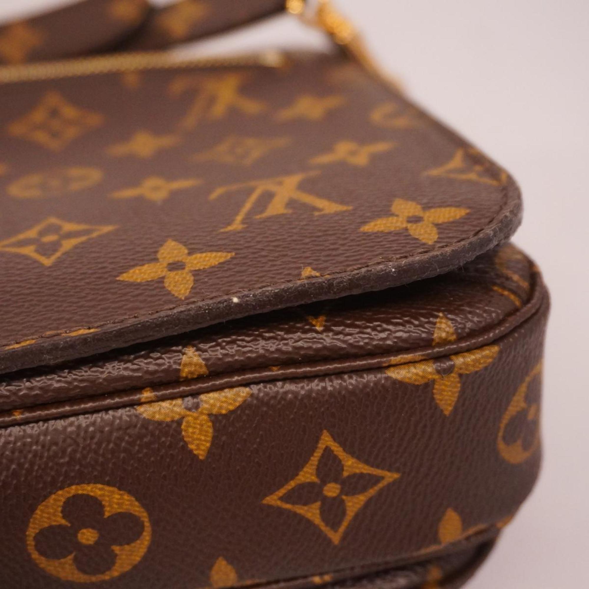 Louis Vuitton Handbag Monogram Pochette Metis MM M40780 Brown Ladies
