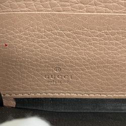 Gucci Long Wallet Bamboo 307984 Leather Beige Women's