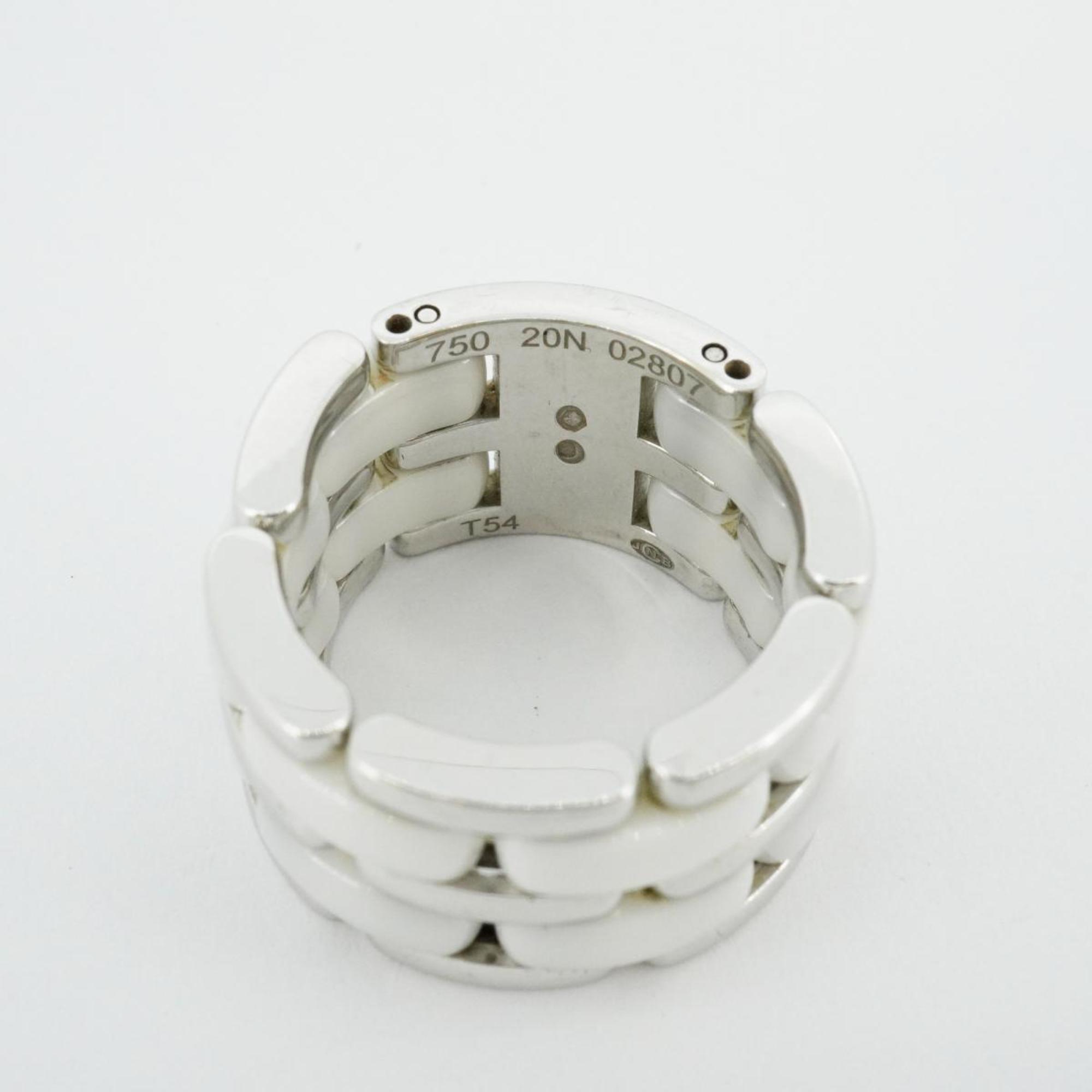 Chanel Ring Ultra K18WG White Gold Ceramic Men's Women's
