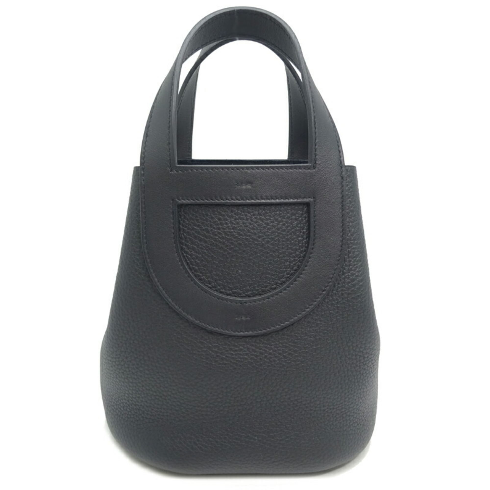 Hermes In the Loop 18 B stamp 2023 Women's handbag Taurillon Clemence Noir (Black)