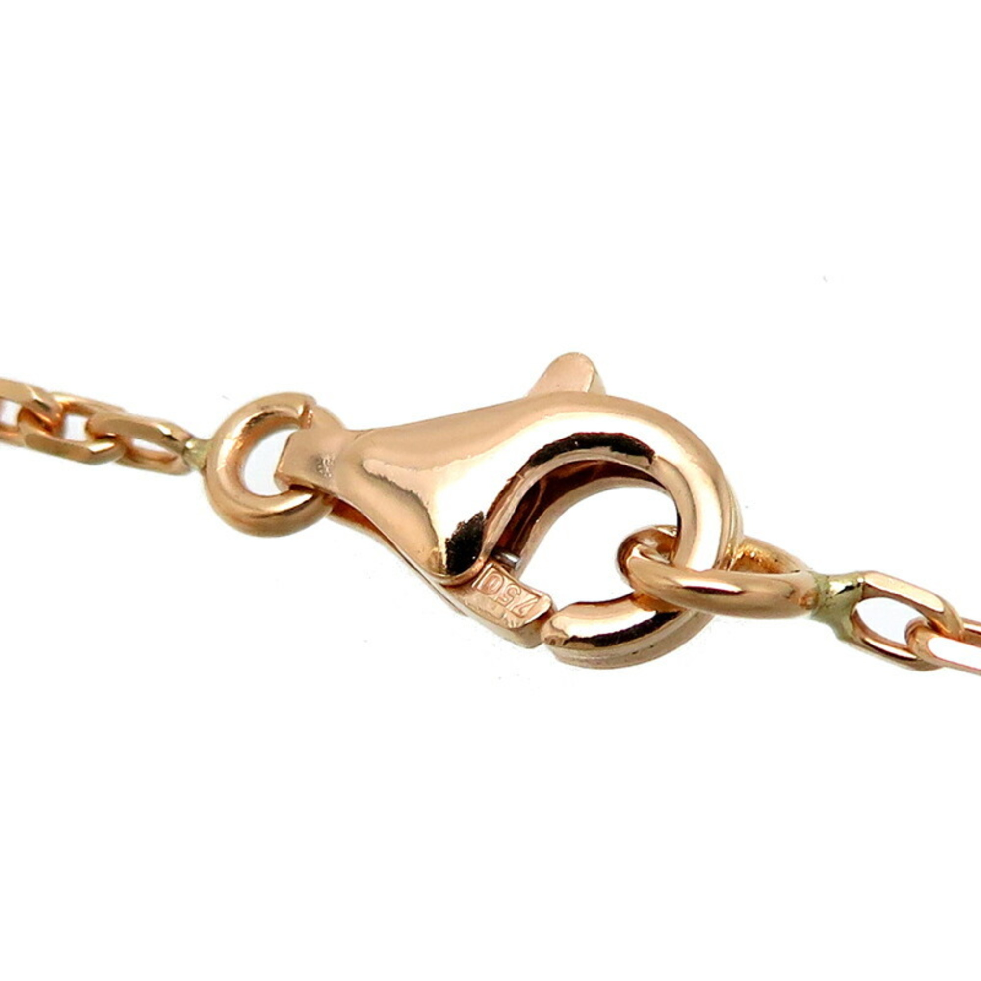 Van Cleef & Arpels 750PG Byzantine Alhambra Women's Necklace 750 Pink Gold