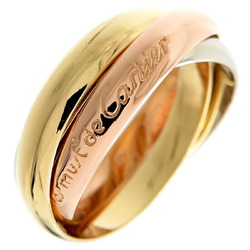 Cartier #53 Trinity Ladies Ring, 750 Yellow Gold, Size 13