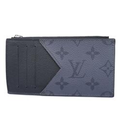 Louis Vuitton Wallet/Coin Case Monogram Eclipse Reverse Coin Card Holder M69533 Black/Grey Men's