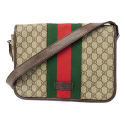 Gucci Shoulder Bag GG Supreme Sherry Line 180692 Brown Women's