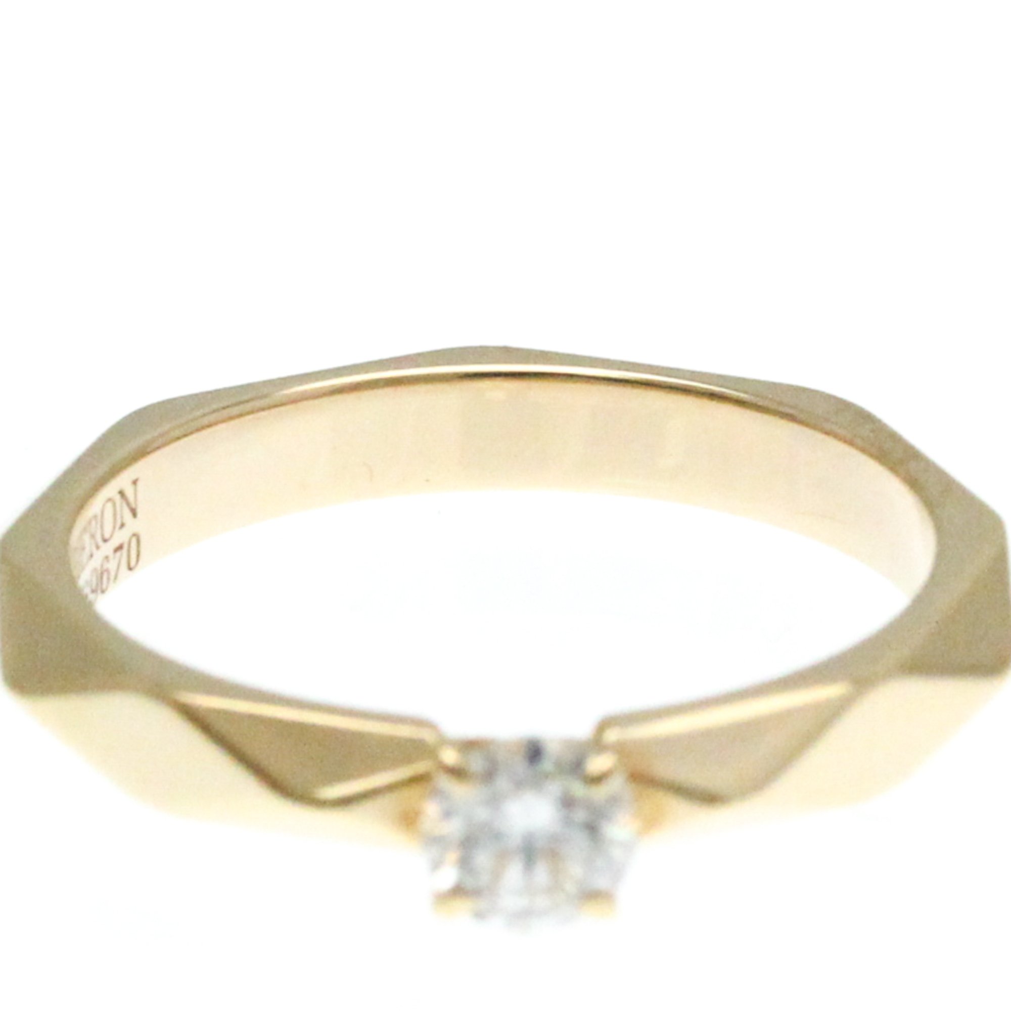 Boucheron Facette Ring 1P Diamond Pink Gold (18K) Fashion Diamond Band Ring Pink Gold