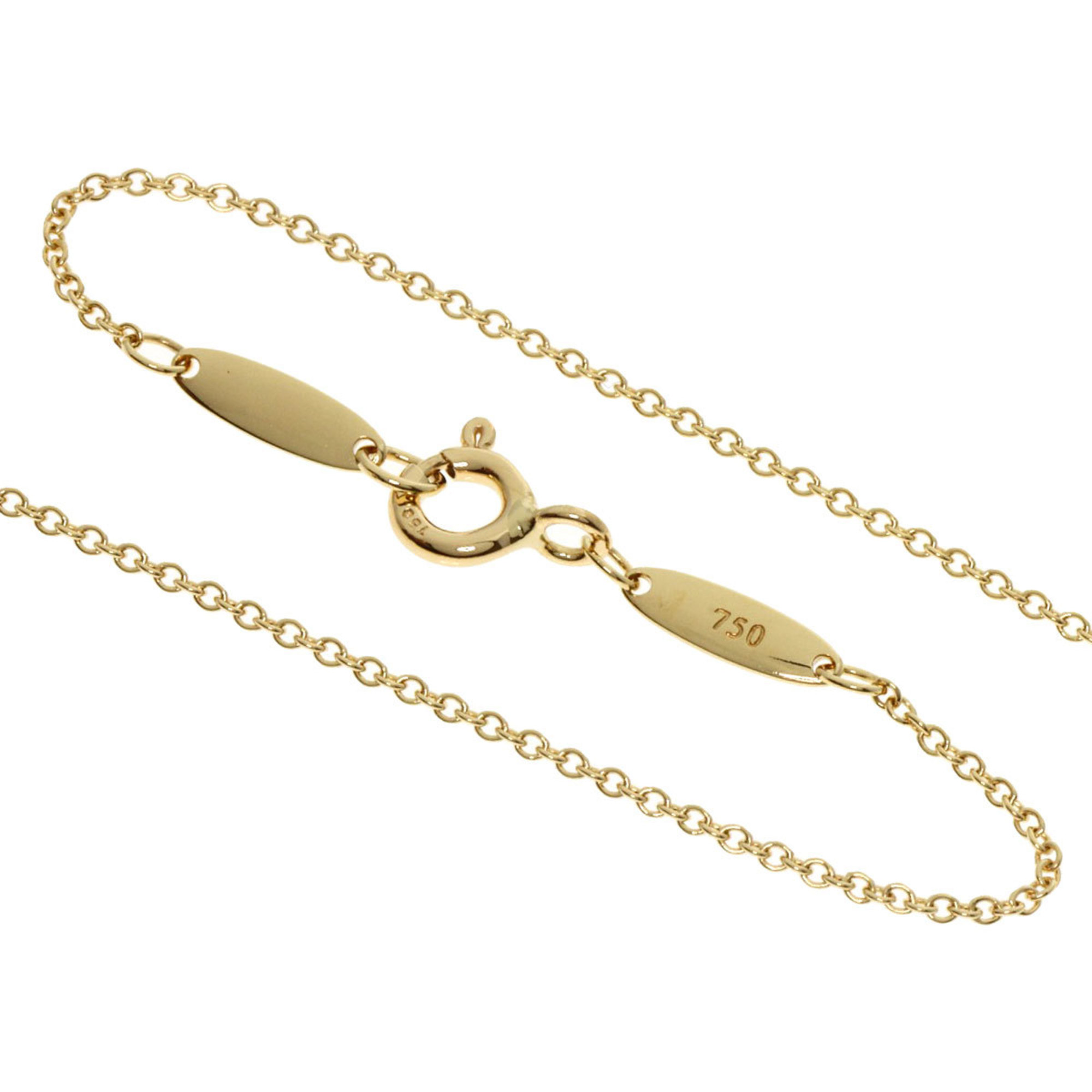 Tiffany Small Cross Necklace K18 Yellow Gold Women's TIFFANY&Co.