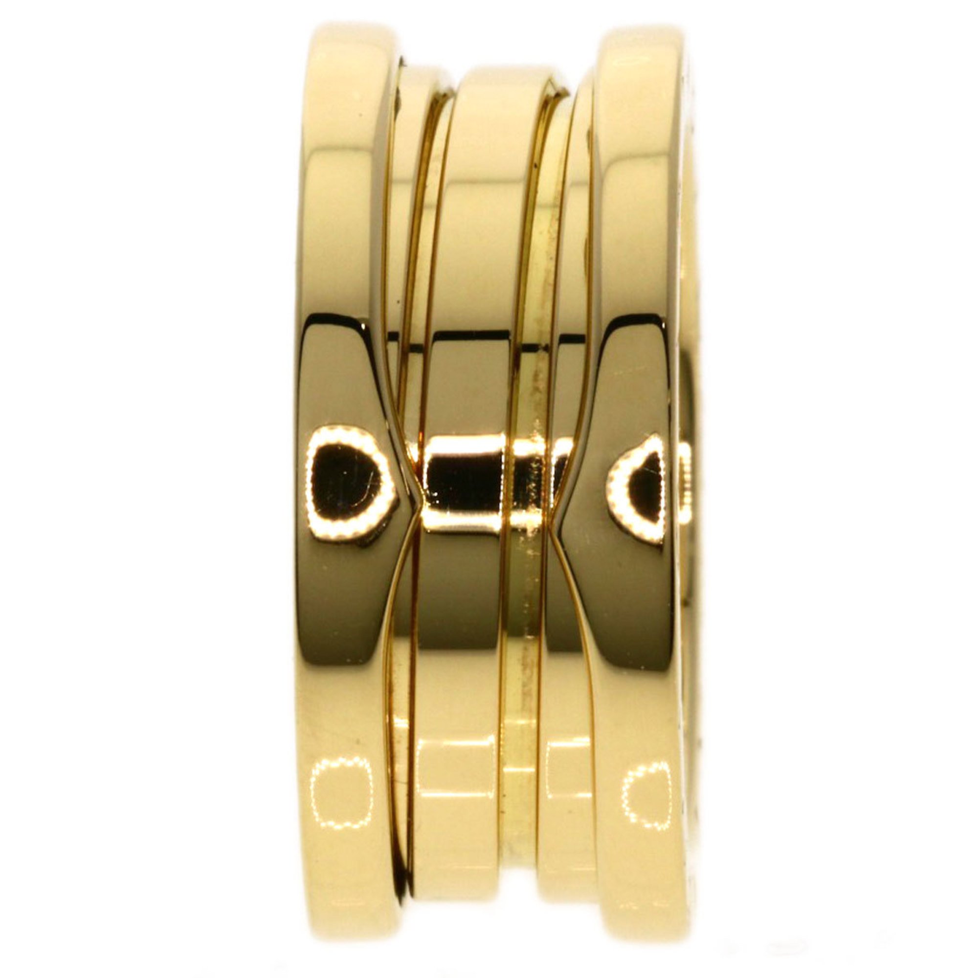 BVLGARI B-zero1 B-zero One 2-band #48 Ring, K18 Yellow Gold, Women's