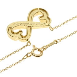 Tiffany Double Loving Heart Necklace K18 Yellow Gold Women's TIFFANY&Co.