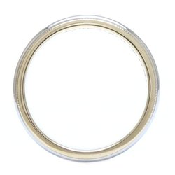 TIFFANY&Co. Tiffany Milgrain Ring, Combination Color, K18YG Yellow Gold x Pt950 Platinum, 291614