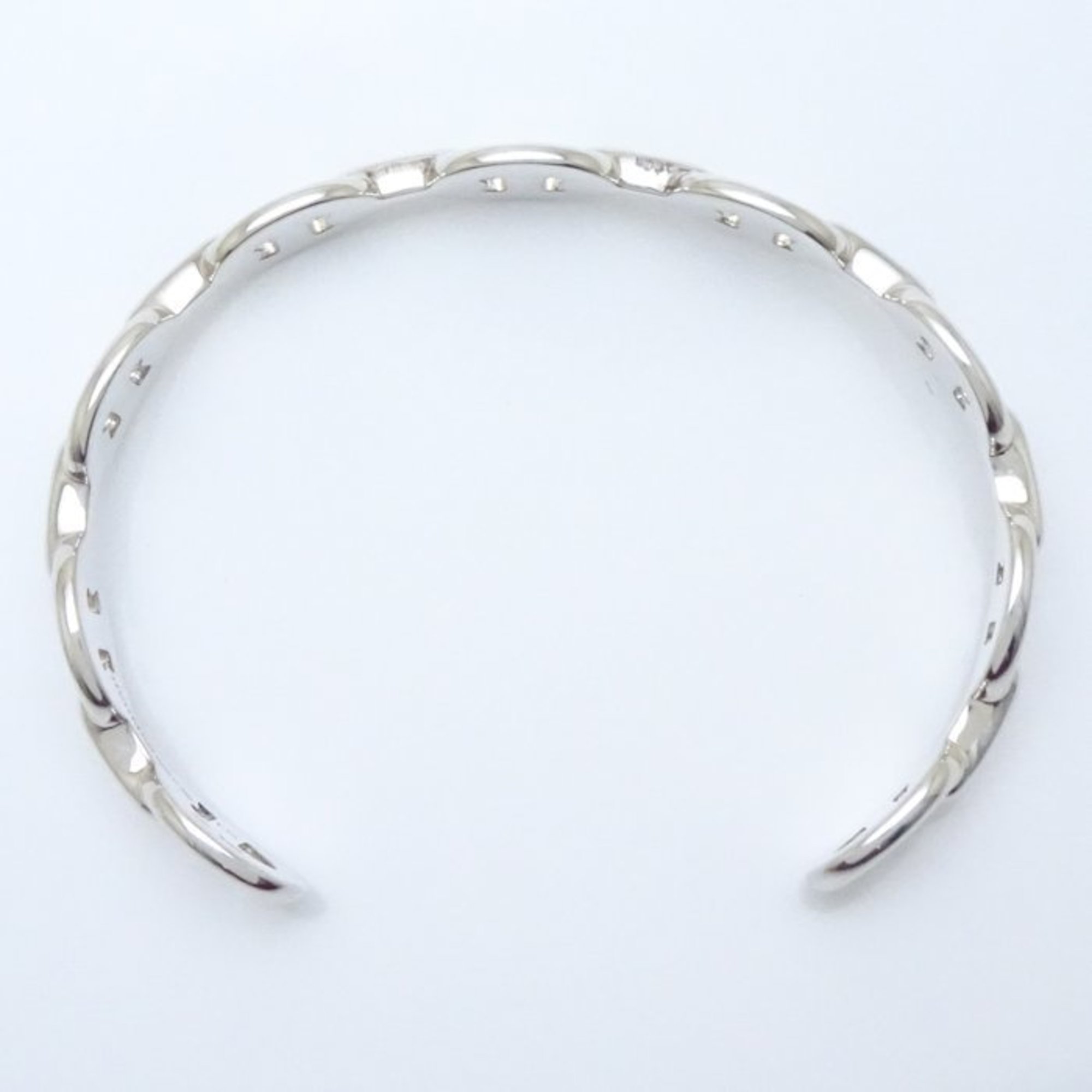 HERMES Hermes Chaine d'Ancre Anchene Bangle Bracelet LG Silver 925 291636