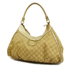 Gucci Shoulder Bag GG Canvas 189833 Beige Gold Women's