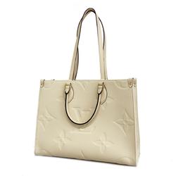 Louis Vuitton Tote Bag Monogram Empreinte On the Go MM M46531 Creme Ladies