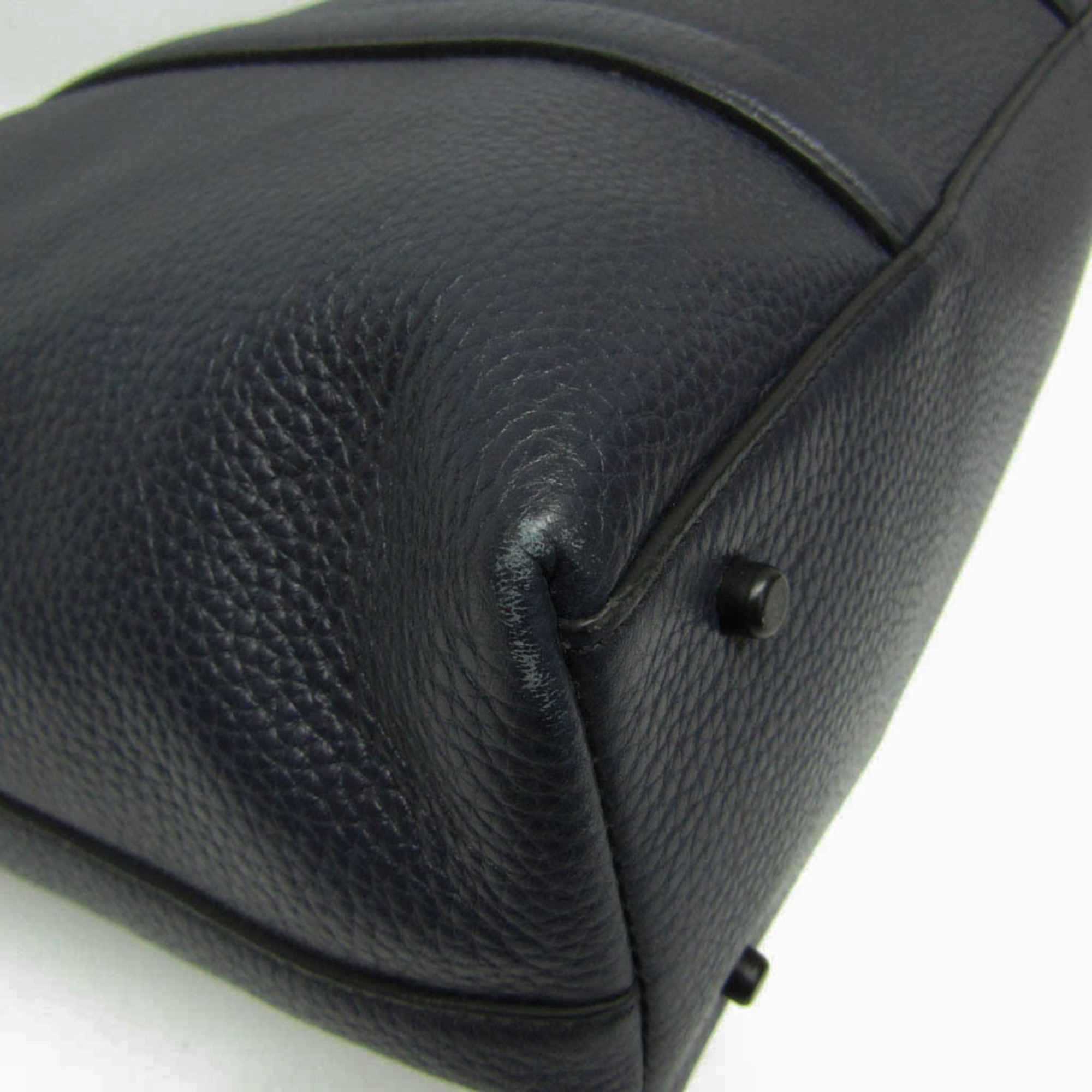 Coach Metropolitan 71807 Men's Leather Shoulder Bag,Tote Bag Black,Navy