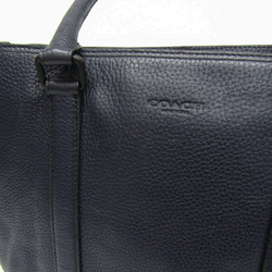 Coach Metropolitan 71807 Men's Leather Shoulder Bag,Tote Bag Black,Navy