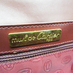 Cartier Must Women's Leather Shoulder Bag Bordeaux