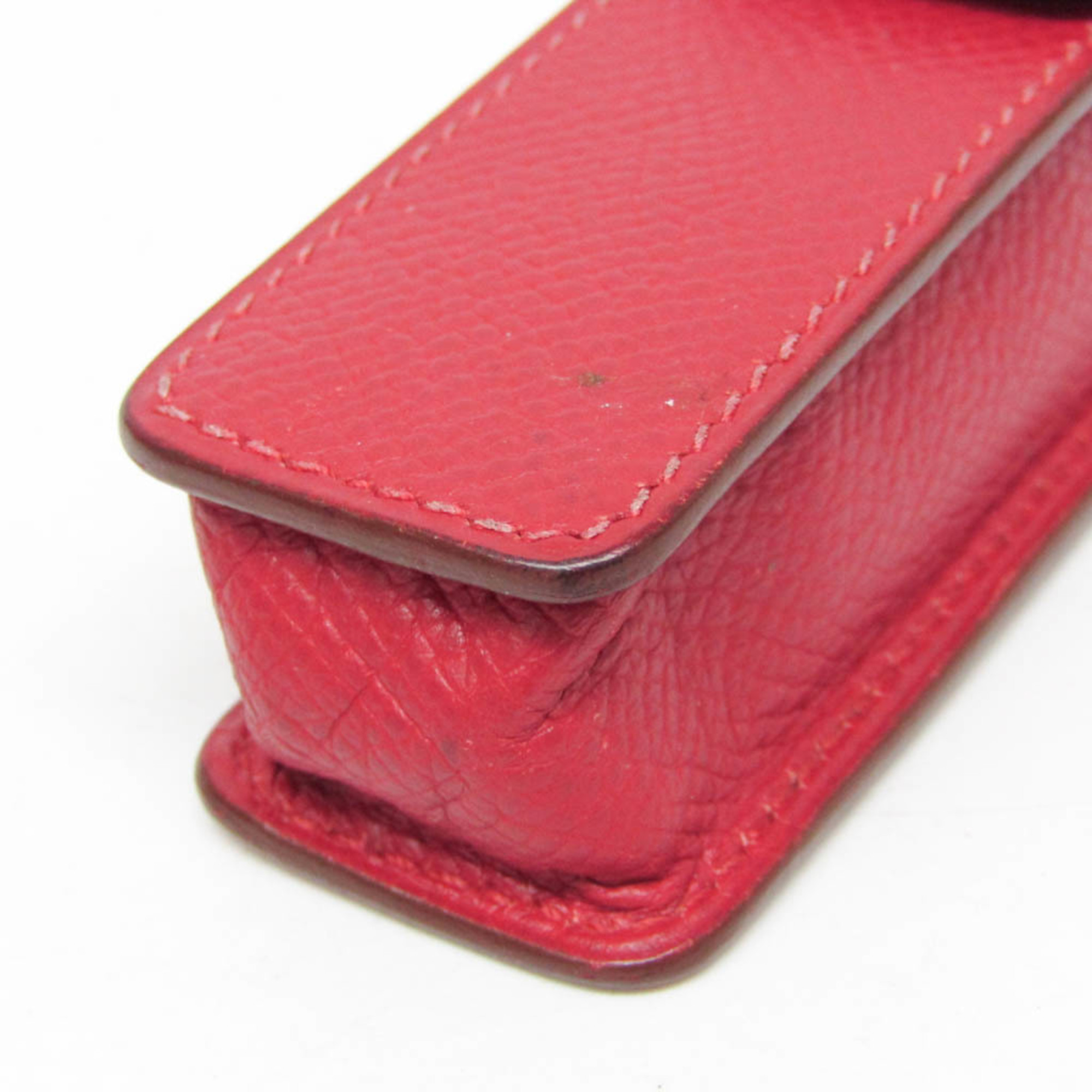 Hermes Leather Gum Holder Dark Red Seal case Lip case Multi case