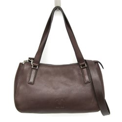 Hirofu Women's Leather Handbag,Shoulder Bag Dark Brown